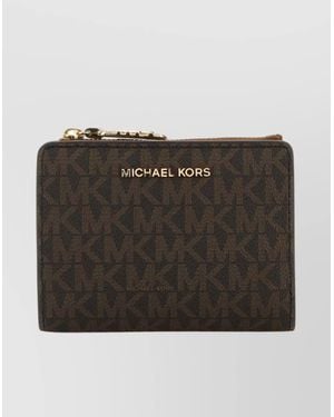 Michael Kors Canvas Wallet Textured Finish - Black