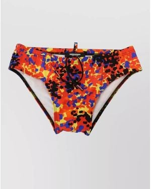 DSquared² Nylon Swim Shorts - Orange