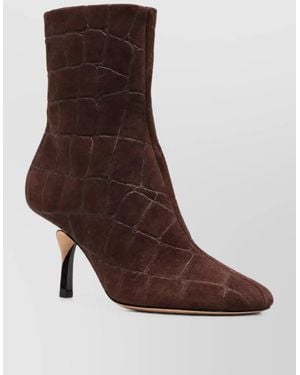Jacquemus Suede Leather Ankle Boots - Brown
