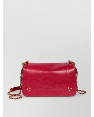 Jérôme Dreyfuss Leather Bobi Clutch Bag - Red