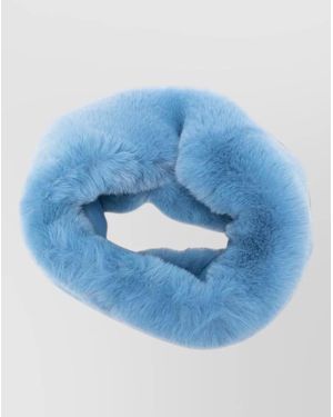 Frankie Shop Faux Fur Scarf - Blue