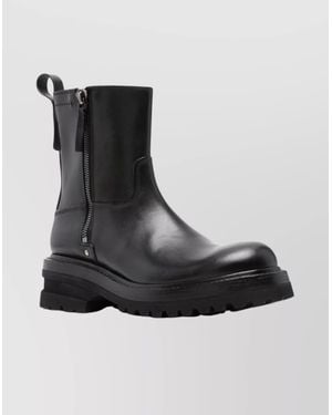 Premiata Leather Ankle Boots - Black