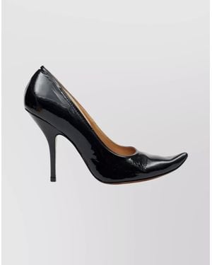 Maison Margiela Leather Square-Toe Court Shoes - Multicolour
