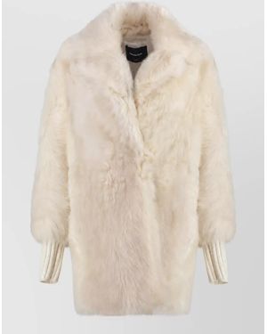 Fabiana Filippi Shearling Coat - Natural