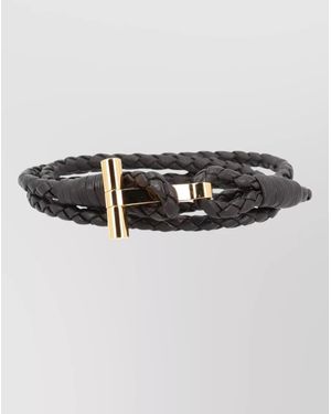 Tom Ford Braided Leather Bracelet - Multicolour