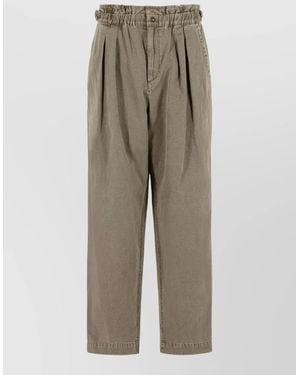 Isabel Marant Neriah Cotton Linen Tailored Pants - Natural