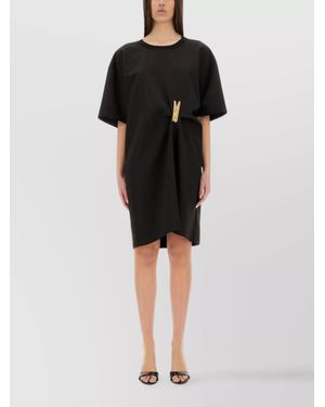 Moschino Oversized Knee-Length Dress - Black