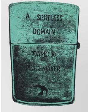 OAMC Peacemaker Lighter Graphic Short Sleeve T Shirt - Green
