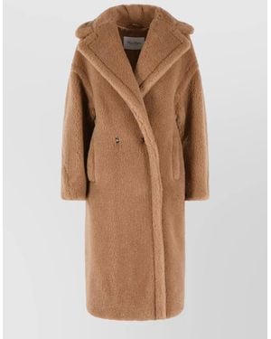 Max Mara Teddy Long Lapel Coat - Brown