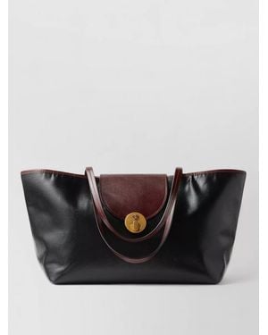 Versace Vivian Small Coated Canvas Shoulder Bag - Black