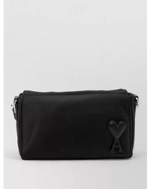 Ami Paris Nylon Camera Bag - Black