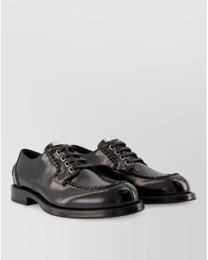 Dolce & Gabbana Leather Derby Shoes - Black