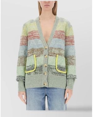Cormio Wool Oversized Cardigan - Green