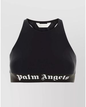 Palm Angels Top With Logo - Black