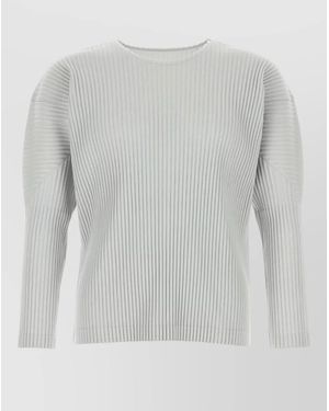 Homme Plissé Issey Miyake Pleated T-Shirt - Grey