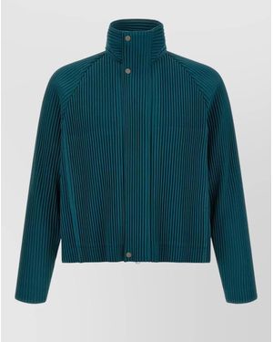 Homme Plissé Issey Miyake Pleated Jacket - Green