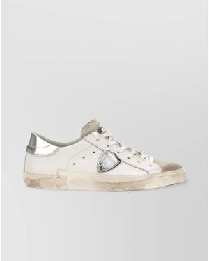 Philippe Model Leather Low Top Trainers - Natural