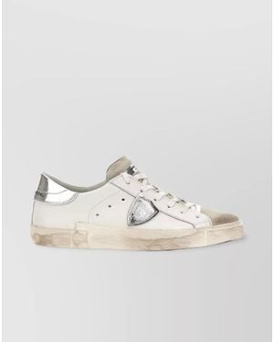 Philippe Model High Sole Asymmetrical Design Sneakers - Natural