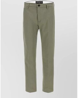 Department 5 Prince Tailored Trousers Featuring Belt Loops - Green