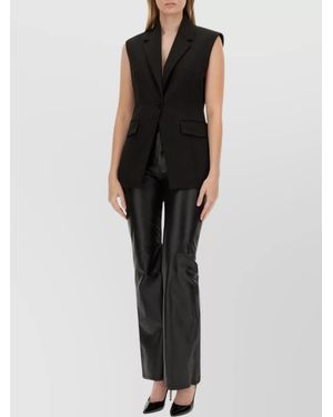 Moschino Single-Breasted Vest Chain Detail - Black