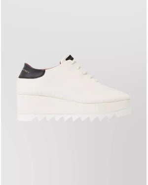 Stella McCartney Elevated Round Toe Platform Sneakers - Natural