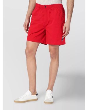 Polo Ralph Lauren Bermuda Stretch Shorts Elastic Waistband - Red