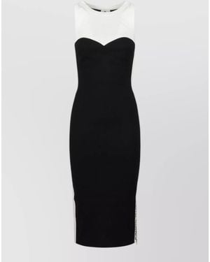 Elisabetta Franchi Midi Dress - Black
