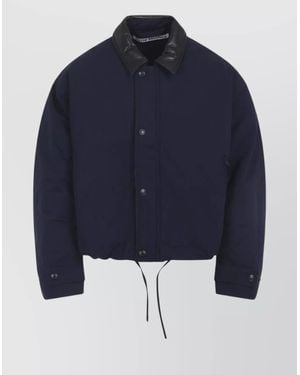 Acne Studios Long Sleeve Jacket Drawstring Hem - Blue