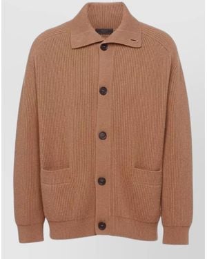 Prada Cashmere Cardigan - Brown