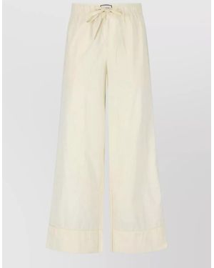 Entire studios Straight Leg Pants Side And Back Pockets - Natural
