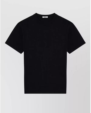 Tekla Cotton Crew Neck T-Shirt - Black