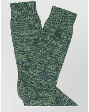 Carhartt Tony Knit Socks Ribbed Cuffs Design - Green