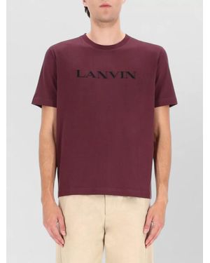 Lanvin Crew Neck Short Sleeve T-Shirt Design - Blue