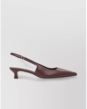 Aeyde Leather Slingback Court Shoes - Pink