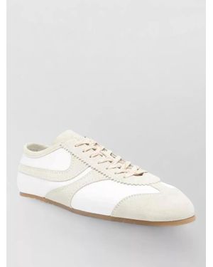 Dries Van Noten Leather Low-Top Trainers - White