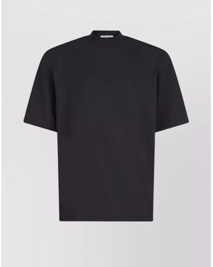 The Attico Cotton Crew Neck T-Shirt - Blue