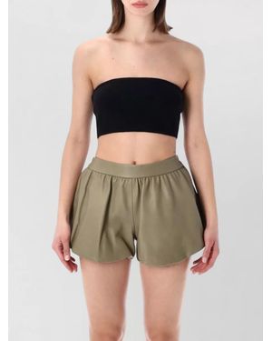 Frankie Shop Wool Blend Knit Cropped Strapless Top - Green