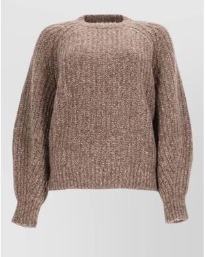 Brunello Cucinelli Cashmere Silk Sweatshirt - Brown