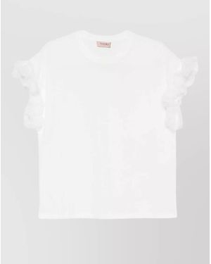 Twinset Cotton Short-Sleeve T-Shirt - White