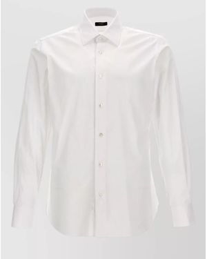 Barba Napoli Culto Shirt Long Sleeves Style - White