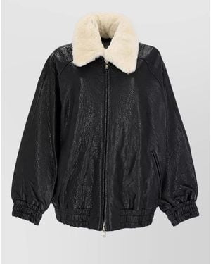 Stand Studio Leather Coat - Black