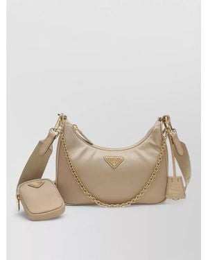 Prada Na Shoulder Bag - Natural