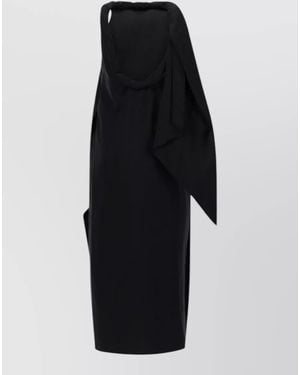 Loulou de Saison Silk Midi Dress - Blue