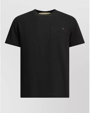 Valentino Vltn Logo Crew Neck Pocket T-Shirt - Black
