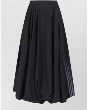 Y-3 Crinkled Balloon Midi Skirt - Blue