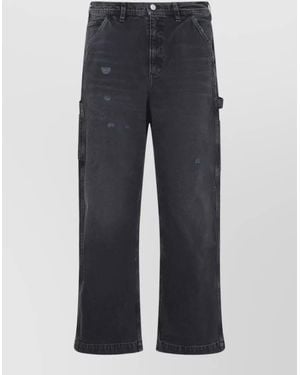 Enfants Riches Deprimes Cotton Wide-Leg Trousers - Blue