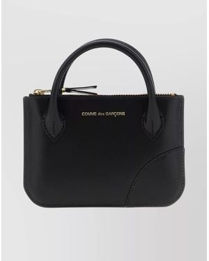 Comme des Garçons Leather Mini Purse - Black