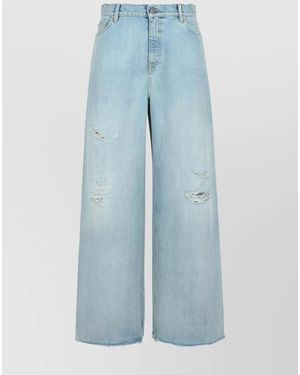 Golden Goose Denim Boyfriend Distressed Jeans - Blue