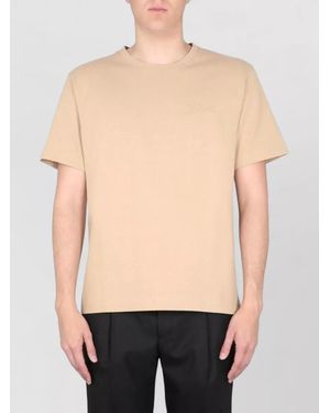 sunflower Logo Embroidered Cotton T-Shirt - Black