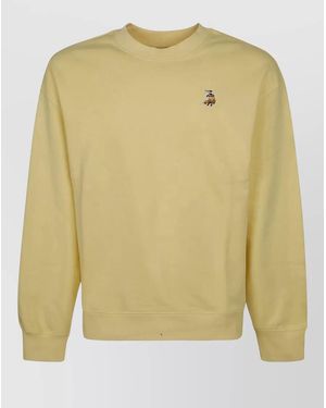 Maison Kitsuné Organic Cotton Relaxed-Fit Sweatshirt - Yellow